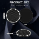Car Cup Holder Coaster Insert 2 Pack Universal Auto Anti Slip Bling Crystal Rhinestone Car Interior Accessories-Black-2