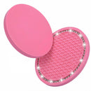 Bling Car Coasters 2 Pack PVC Car Cup Holder Insert Coaster - Anti Slip Universal Vehicle Interior Accessories Crystal Glitter Cup Mats for Women and Men (2.75 Diameter Pink)-4