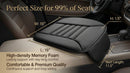 Premium Car Seat Cushion Driver Cushion with Comfort Memory Foam & Non-Slip Rubber Bottom Car Seat Pad Works with 95% of Vehicles and Office Chair or Home (Black)-9