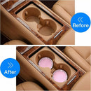 2 Pack Bling Car Coasters 2.75 Inch Soft Rubber Cup Holder Pad Set Round Auto Cup Holder Insert Drink Coaster Car Interior Accessories-5