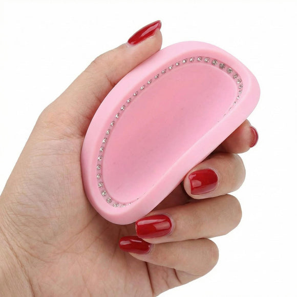 2 Pack Bling Car Coasters 2.75 Inch Soft Rubber Cup Holder Pad Set Round Auto Cup Holder Insert Drink Coaster Car Interior Accessories