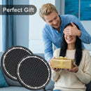 yousheng 2PCS Bling Car Cup Coaster Universal Vehicle Bling Holder Insert 2.75 inch Rhinestone Anti Slip Silicone Insert Suitable for Most Car Interior Best Gift Car Bling for Women Black 2 Pack-6