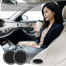 yousheng 2PCS Bling Car Cup Coaster Universal Vehicle Bling Holder Insert 2.75 inch Rhinestone Anti Slip Silicone Insert Suitable for Most Car Interior Best Gift Car Bling for Women Black 2 Pack-3