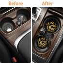 2 Pack Car Coasters for Drinks Absorbent - 2.75 Inch Cute Car Cup Holder Coasters for Women Removable Cup Holder Coaster for Your Car Car Interior Accessories for Women & Girls (Sunflower)-8