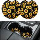 2 Pack Car Coasters for Drinks Absorbent - 2.75 Inch Cute Car Cup Holder Coasters for Women Removable Cup Holder Coaster for Your Car Car Interior Accessories for Women & Girls (Sunflower)-5