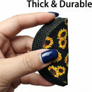 2 Pack Car Coasters for Drinks Absorbent - 2.75 Inch Cute Car Cup Holder Coasters for Women Removable Cup Holder Coaster for Your Car Car Interior Accessories for Women & Girls (Sunflower)-2