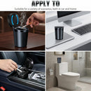 Car Ashtray with Lid Smell Proof Smokeless Ashtray Mini Car Trash Can Detachable Stainless Steel Ash Tray with Lid and LED Blue Light-4