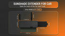 Polarized Sun Visor for Car Upgraded UV400 Car Sun Visor Extension with PC Lens and Side Sunshade Anti-Glare Visor for Safe Driving (No Zipper)-7