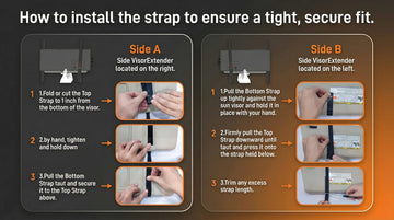 Polarized Sun Visor for Car Upgraded UV400 Car Sun Visor Extension with PC Lens and Side Sunshade Anti-Glare Visor for Safe Driving (No Zipper) - 0