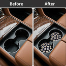 Car Cup Drink Holder Coaster 2 Pack Car Coasters for Cup Holders Cute Vehicle Accessories for Women and Girl (Daisy)-2