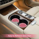 2PCS Bling Car Cup Coaster 2.75 Inch Auto Cup Holder Insert Coasters Silicone Anti-Slip Crystal Rhinestone Drink Mat Universal Vehicle Interior Accessories for Women Girls (Pink)-7