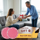 2PCS Bling Car Cup Coaster 2.75 Inch Auto Cup Holder Insert Coasters Silicone Anti-Slip Crystal Rhinestone Drink Mat Universal Vehicle Interior Accessories for Women Girls (Pink)-3
