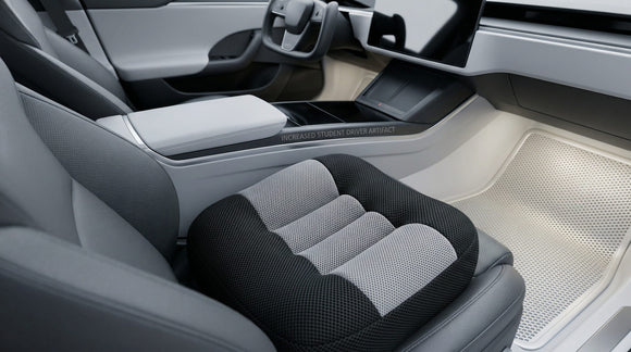 Car Booster Seat Cushion Heightening Height Boost Mat Breathable Mesh Portable Car Seat Pad Fatigue Relief Suitable for Trucks Cars SUVs Office Chairs Wheelchairs(Black)
