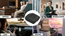 Car Booster Seat Cushion Heightening Height Boost Mat Breathable Mesh Portable Car Seat Pad Fatigue Relief Suitable for Trucks Cars SUVs Office Chairs Wheelchairs(Black)-5