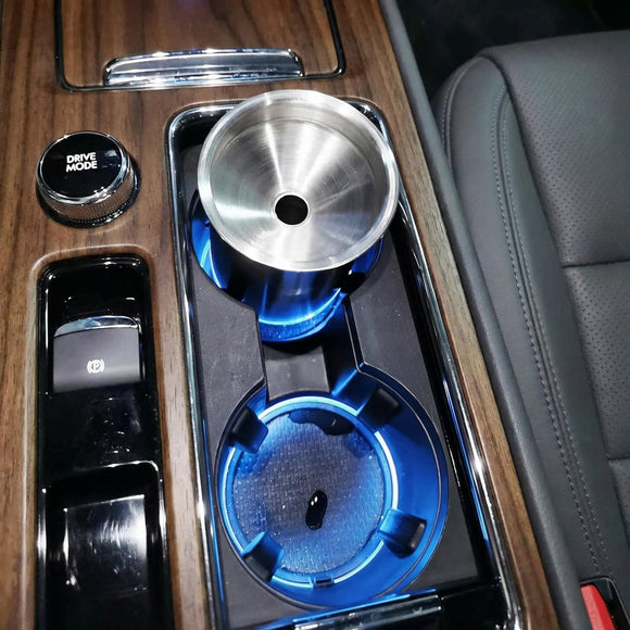Car Ashtray with Lid Smell Proof Smokeless Auto Ashtray Ash Tray for Car Cup Holder Portable Windproof for Outdoor Stainless Steel Smoking Accessories for Office Home Use (AA)