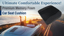 Car Seat Cushion Comfort Memory Foam Car Cushions for Driving - Sciatica & Lower Back Pain Relief Driver Seat Pillow for Auto Office Chair Wheelchair - Black-4