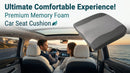 Car Seat Cushion Comfort Memory Foam Car Cushions for Driving - Sciatica & Lower Back Pain Relief Driver Seat Pillow for Auto Office Chair Wheelchair - Dark Grey-8
