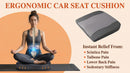 Car Seat Cushion Comfort Memory Foam Car Cushions for Driving - Sciatica & Lower Back Pain Relief Driver Seat Pillow for Auto Office Chair Wheelchair - Dark Grey-4
