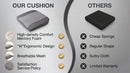 Car Seat Cushion Comfort Memory Foam Car Cushions for Driving - Sciatica & Lower Back Pain Relief Driver Seat Pillow for Auto Office Chair Wheelchair - Dark Grey-2