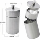 Stainless Steel Auto Ashtrays with Lid Car Ashtray Smell Proof Portable Smokeless Detachable Windproof Extinguished Butt Bucket Ash Tray for Car Cup Holder (Silver)-8