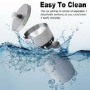 Stainless Steel Auto Ashtrays with Lid Car Ashtray Smell Proof Portable Smokeless Detachable Windproof Extinguished Butt Bucket Ash Tray for Car Cup Holder (Silver)-7