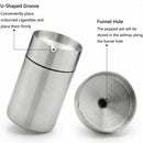 Stainless Steel Auto Ashtrays with Lid Car Ashtray Smell Proof Portable Smokeless Detachable Windproof Extinguished Butt Bucket Ash Tray for Car Cup Holder (Silver)-5
