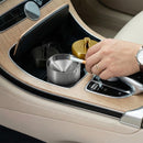 Stainless Steel Auto Ashtrays with Lid Car Ashtray Smell Proof Portable Smokeless Detachable Windproof Extinguished Butt Bucket Ash Tray for Car Cup Holder (Silver)-3
