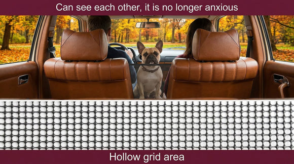 Dog Back Seat Cover Protector for Cars SUV and Trucks with Mesh Window Scratchproof Nonslip and Waterproof Material(Black)