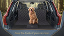 Dog Back Seat Cover Protector for Cars SUV and Trucks with Mesh Window Scratchproof Nonslip and Waterproof Material(Black)-2