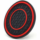 Car Cup Holder Coasters 2 Pack Universal Auto Anti Slip Cup Holder Insert Coaster Car Interior Accessories (Red)-4