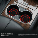 Car Cup Holder Coasters 2 Pack Universal Auto Anti Slip Cup Holder Insert Coaster Car Interior Accessories (Red)-3