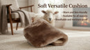 Genuine Sheepskin Car Seat Cushion Seat Covers for Cars Trucks SUV Comfort Seat Protector Pad for Car Driver Seat Car Accessories for Women Office Chair Car Decor (Pearl Front Seat Cushion-1 Pc)-5