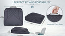 Premium Car Seat Cushion Memory Foam Driver Seat Cushion to Improve Driving View- Coccyx & Lower Back Pain Relief - Seat Cushion for Car Truck Office Chair (Black)-3