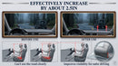 Car Seat Cushion Car Seat Cushions for Driving with Comfort Memory Foam - Sciatica & Back Pain Relief Suitable for Car Truck Office Chair (Black)-8