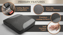 Car Seat Cushion Car Seat Cushions for Driving with Comfort Memory Foam - Sciatica & Back Pain Relief Suitable for Car Truck Office Chair (Black)-6