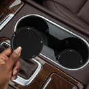 Car Cup Holder Coaster 2 Pack Universal Bling Vehicle Insert (2.75 Diameter) Crystal Rhinestone Car Interior Accessories (Black with Black Diamond).-5
