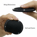 Car Cup Holder Coaster 2 Pack Universal Bling Vehicle Insert (2.75 Diameter) Crystal Rhinestone Car Interior Accessories (Black with Black Diamond).-3