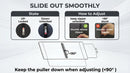 Polarized Sun Visor for Car with Zipper Slider Upgraded UV400 Car Sun Visor Extension with PC Lens and Side Sunshade Anti-Glare Visor for Safe Driving UV-Filtering/Protection-9