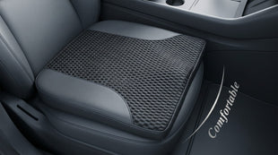 Car Seat Cushion Memory Foam Pad for Driving Comfort Boosts Height and Relieves Coccyx & Lower Back Pain Car Truck Office Chair (Black)