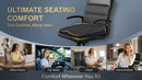 Car Seat Cushion Memory Foam Pad for Driving Comfort Boosts Height and Relieves Coccyx & Lower Back Pain Car Truck Office Chair (Black)-7