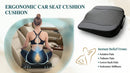Premium Car Seat Cushion Memory Foam Driver Seat Cushion to Improve Driving View- Coccyx & Lower Back Pain Relief - Seat Cushion for Car Truck Office Chair (Classic Black)-7