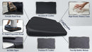 Premium Car Seat Cushion Memory Foam Driver Seat Cushion to Improve Driving View- Coccyx & Lower Back Pain Relief - Seat Cushion for Car Truck Office Chair (Classic Black)-4