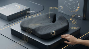 2024 Upgrades Car Coccyx Seat Cushion Pad for Sciatica Tailbone Pain Relief Heightening Wedge Booster Seat Cushion for Short People Driving Truck Driver for Truck Accessories Office Chair