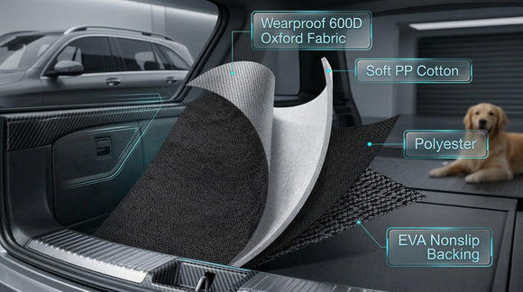 Dog Car Seat Covers for Back Seat Waterproof Bench Seat Cover Protector Nonslip Durable Soft Pet Dog Back Seat Cover for Car Truck & SUV (Black)