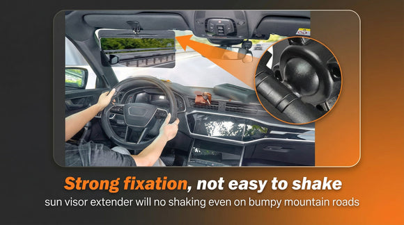 Sun Visor for Car Universal Anti-Glare Polarized Sun Visor Extender Easy to Install UV400 Visor Extension Protect from Glare/UV Ray/Stray Light Safe Driving for Car