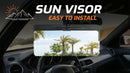 Sun Visor for Car Universal Anti-Glare Polarized Sun Visor Extender Easy to Install UV400 Visor Extension Protect from Glare/UV Ray/Stray Light Safe Driving for Car-6