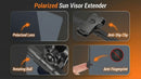 Sun Visor for Car Universal Anti-Glare Polarized Sun Visor Extender Easy to Install UV400 Visor Extension Protect from Glare/UV Ray/Stray Light Safe Driving for Car-4