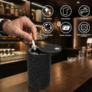 Car Ashtray with Lid Smell Proof Aluminum Crystal Diamond Cigarette Smokeless Automotive Ashtray Cup Holder Detachable Easy Clean Ash Tray for Car Women Home Office Black-7