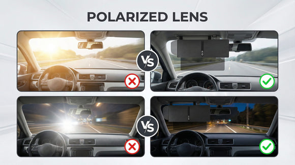 Upgraded Polarized Car Visor Extender Sun Blocker Sun Visor Extender for Car Visor Sun Visor for Windshields Automotive Interior Sun Protection Protects from UV Rays (Driver Side)