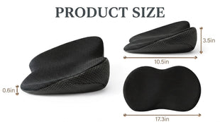 Car Seat Cushion - Memory Foam Car Seat Pad - Sciatica & Lower Back Pain Relief - Car Seat Cushions for Driving - Road Trip Essentials for Drivers(Black)